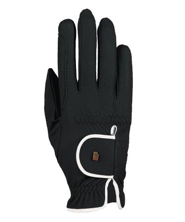 Roeckl Sports Riding Gloves LONA Ladies Summer Gloves 6 Colors Size 6-8.5 7 Black/White