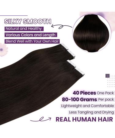 Laavoo 18 Light Blonde Tape-In Real Hair Extensions | Brazilian Human Hair Wefts | 50g/20pcs #Hellblond - Buy Online on SooperMarket.com