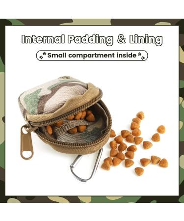 Pinenuts Small Dog Treat Bag 2 Pack Dog Training Treats Pouch Pet Puppy Dog Walking Bags Pocket with Mezzanine and Carabiner - Buy Online on SooperMarket.com
