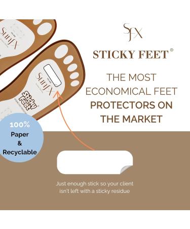 Buy SunFX Disposable Sticky Feet Protectors (50 Pairs) - Best Spray Tan Feet Pads for Airbrush Tanning | International Shipping Available - Buy Online on SooperMarket.com