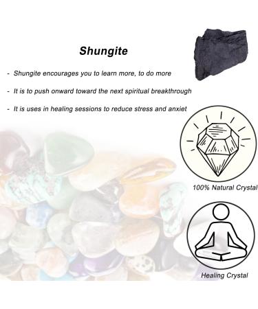 Large Shungite Raw Crystals 1.25-2.0: Natural Healing Stones for Tumbling, Cabbing, Fountain, Decoration - Perfect for Polishing, Wire Wrapping, Wicca & Reiki - Buy Online on SooperMarket.com