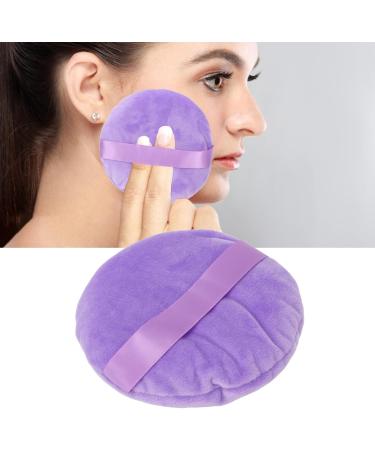 Makeup Puff Pad Powder Puff Wet Dry Washable Soft Swan Down Ultra Large Round Loose Powder Puff for Makeup Round Powder Blenders Sponges (Purple) - Buy Online on SooperMarket.com