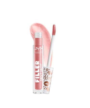 NYX PROFESSIONAL MAKEUP Filler Instinct Plumping Lip Polish  Lip Plumper Gloss - Sparkling Please (Rose Gold)