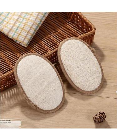 Natural Egyptian Shower Loofah Sponge | 2PCS Exfoliating Body Scrubber Pad for Men & Women | Healthy Bath Massage Brush Loofah - Buy Online on SooperMarket.com