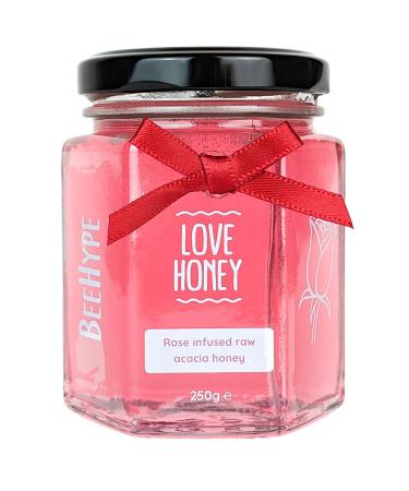 BeeHype - Love Honey Limited Edition Fusion of Raw Acacia Honey with Rose Oil 250g Love Honey Pack of 1