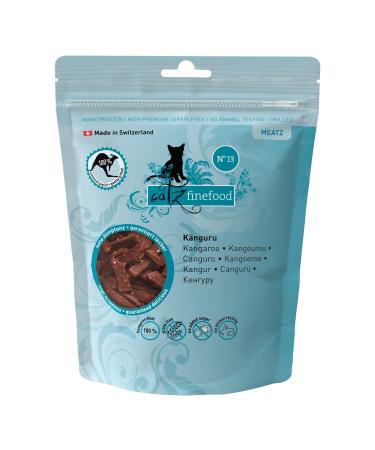 Catz Finefood MEATZ CATTION CASTION CHRITION NE 13 - Crispy stripes made of 100 percent kangareal tufts - cat snack for allergy sufferers without sugar grain -free 45g