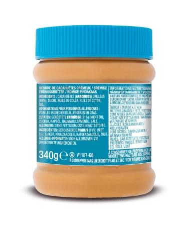 Skippy Creamy Peanut Butter 340g - 91% Peanuts No Palm Oil Extra Smooth Delicious Taste - International Shipping Available - Buy Online on SooperMarket.com
