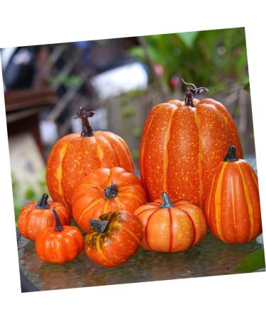 Warmhm 8pcs Halloween Decor Home Decor Autumn Decor Artificial Pumpkins Decor Photo Props Fall Photo Shoot Props Simulation Pumpkin Decor Scene Layout Adorn Ornaments Foam Cupboard - Buy Online on SooperMarket.com