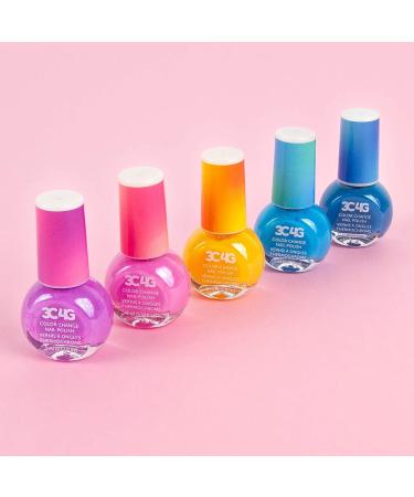 Color Changing Nail Polish Set for Girls & Teens - 5 Non-Toxic Colors - Ages 8 - Buy Online on SooperMarket.com