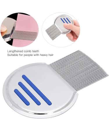 U-K Head Lice Comb Professional Stainless Steel Lice Nits Comb Portable Louse Removal Comb for Effectively Get Rid of Hair Lice and Nits(Blue) Useful As Shown - Buy Online on SooperMarket.com