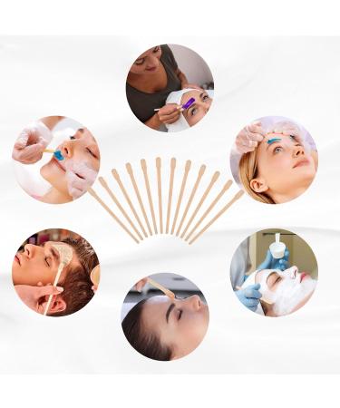 200pcs Wooden Eyebrow Spatulas for Waxing - Small Wax Sticks & Waxing Set - Buy Online on SooperMarket.com