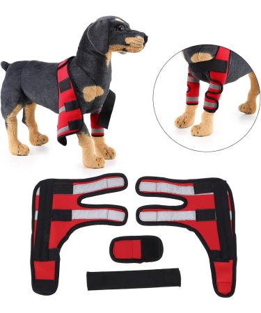 Dog Front Leg Protector Protector Wrist Guard Pet Knee Pads Reflective Stripe for Ligament Injuries Sprains for Loss of Stability(#1 M) - Buy Online on SooperMarket.com