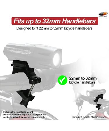 Cygolite Handlebar Mount for Ranger, Metro, and Streak Series Lights | Fits 22-32mm Diameter Bars | Genuine Cygolite Accessory - Buy Online on SooperMarket.com