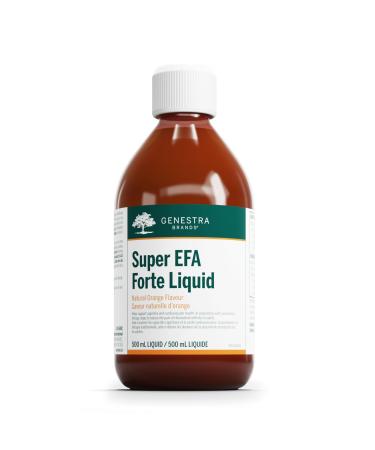 Genestra Brands - Super EFA Forte Liquid - Support for Cognitive and Cardiovascular Health* - 500 ml Liquid - Natural Orange Flavour