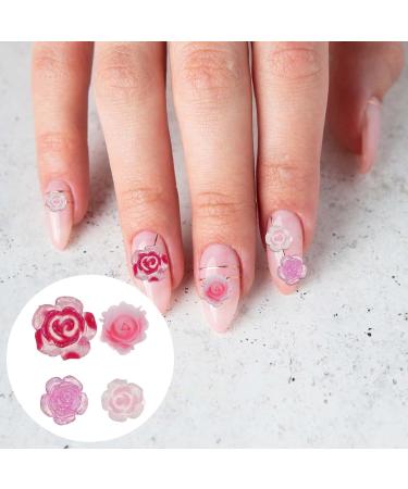 Buy Bewudy 100 Piece Nail Charms - 3D Resin Butterflies Bears & Animal Shapes for DIY Nail Art Decoration (Pink) - International Shipping Available - Buy Online on SooperMarket.com
