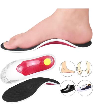 Orthotic Insoles for Heel Pain Relief - Comfortable Plantar Fasciitis Support for Men & Women - Black Orthopedic Insoles for Flat Feet - Buy Online on SooperMarket.com