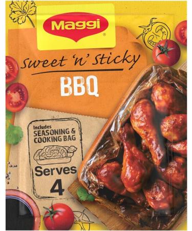 Maggi So Juicy Seasoning Bags - Cajun Chicken, Sticky BBQ, Butter Chicken, Mixed Herbs - Buy Online on SooperMarket.com