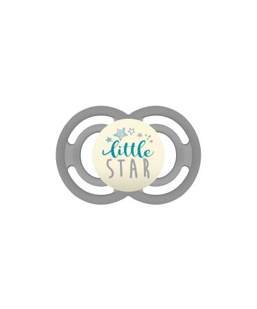 Mam Perfect Night Schnuller prevents tooth misalignment particularly thin and flexible silicone pacifier lights up in the dark 6-16 months Little Star
