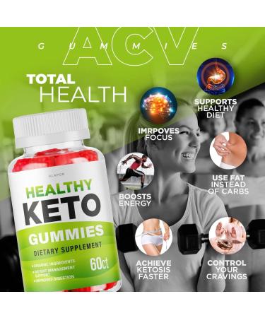 Alapor Healthy Keto Gummies - ACV Keto Gummy Bears Dietary Supplement 30 Days Supply - Buy Online on SooperMarket.com