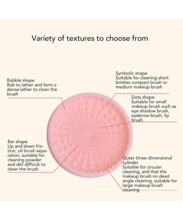 Makeup Brush Cleaning Tray with Suction Cup | Fast Color Removal Cosmetic Brush Cleaner - Buy Online on SooperMarket.com
