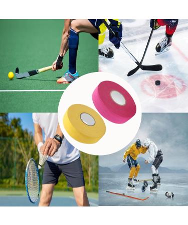 Buy Eterspr Anti-Slip Racking Tape for Ice Hockey & Sports - 2 Rolls in Rose Red & Yellow - Buy Online on SooperMarket.com