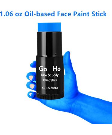 Go Ho Cream-Blendable Blue Face Paint Stick (1.06 Oz) - Full Body Paint Stick for Adults & Kids - Halloween Cosplay & SFX Makeup - Waterproof - Buy Online on SooperMarket.com