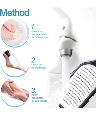 Sularpek Foot File Foot Scraper Best Foot Care Pedicure Metal Surface Tool to Remove Hard Skin Can Be Used on Both Wet and Dry Feet Surgical Grade Stainless Steel File - Buy Online on SooperMarket.com