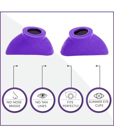 Super Sunnies Slim Flex UV Eye Protection FDA Compliant Individual Tanning Goggles Eyeshields (Purple) - Buy Online on SooperMarket.com