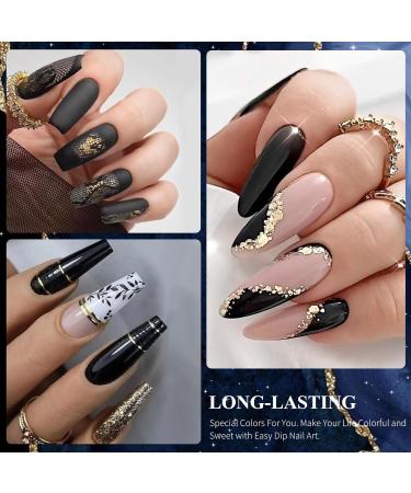 28g Acrylic Nail Powder Set for French Manicure - Black HJ-NAP016 - Buy Online on SooperMarket.com