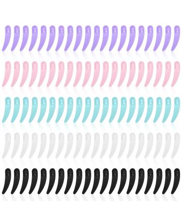 100Pcs Mini Spatula for Cosmetics Small Skincare Spatula Bulk Disposable Makeup Spatulas Mini Plastic Makeup Scoop Spatulas for Mixing and Sampling(5 Colors)