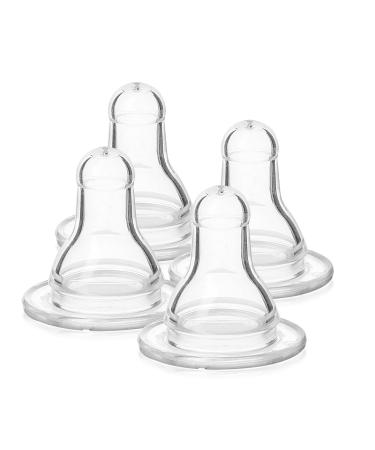 Evenflo 4 Pack Classic Silicone Nipple Medium Flow (3-6 months)