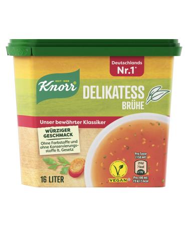 Knorr Delicatessen Broth vegan vegetable broth with spicy taste 6x 329 g Delicatessen Broth 16l 329 g (pack of 6)