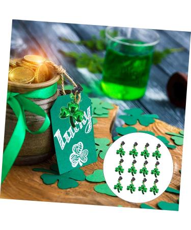 Anneome 12pcs Pendant Holder Ornament Festival Shamrock Tree Baubles Shamrocks Design Pendants Pillar - Buy Online on SooperMarket.com