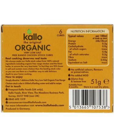 Very Low Salt Chicken Stock Cubes Bundle which Contains Kallo Chicken Cubes 48g - Pack of 3 with Grocery List Card - Buy Online on SooperMarket.com