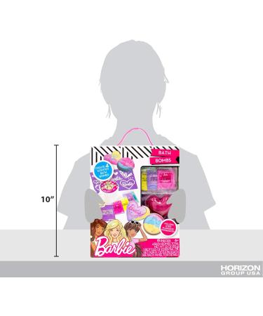 Barbie Make Your Own Bath Bomb Kit by Horizon Group USA | Create Colorful & Cute Multicolored Bombs - Perfect for Kids & Fun Gifts - Buy Online on SooperMarket.com