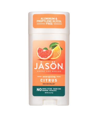 Jason Energizing Citrus Deodorant  2.5 oz