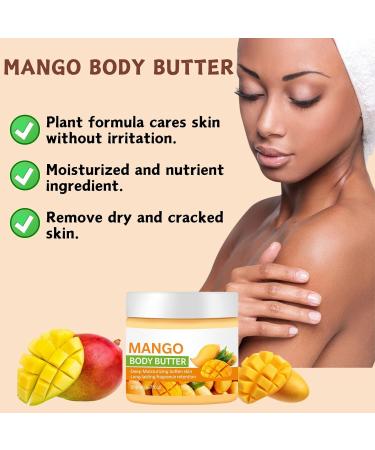 Trendyfave Mango Body Butter Large-capacity Body Lotion Body Moisturiser With Mango Body Lotion for Dry Skin Body Skin Care Smooth Skin Deeply Moisturize Skin Body Butter For Women & Men 200ml - Buy Online on SooperMarket.com