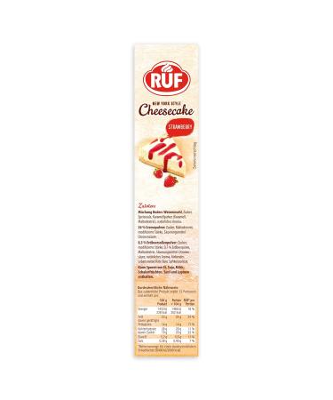 Buy RUF New York Strawberry Cheesecake - No Bake Original 360g - Delicious American Dessert - Buy Online on SooperMarket.com