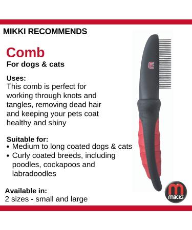 Mikki Dog Cat Grooming Comb - Matt and Tangle Remover for Medium/Large Pets - Buy Online on SooperMarket.com