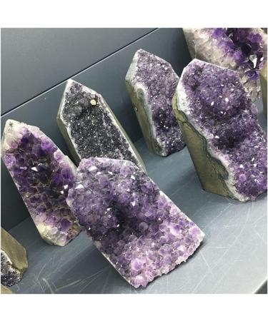 Stone Crafts Natural Amethyst Geode Quartz Cluster Crystal Specimen kaixun (Size : 700-800g) - Buy Online on SooperMarket.com