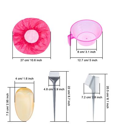 eBoot Hair Coloring Dyeing Kit with Tools and Accessories for DIY Hair Dye - Includes Brush, Comb, Mixing Bowl, Shower Cap, Gloves, Cape, and Ear Caps - Buy Online on SooperMarket.com