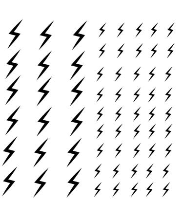 Tattoonova 6 Sheets Temporary Tattoo Men Lightnings Party Favors Thunder Body Face Sleeve Number Fake Tattoos