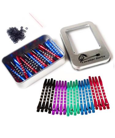 CavalierDarts 53mm(20/30/40pcs) Aluminum Medium Darts Shafts Dart Stems Throwing Fitting with O'ring 40pcs+40 O'rings