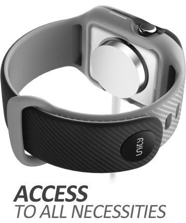 i-Blason Band for Apple Watch 3 42mm - Unity Series Hybrid Bumper Band - Black - Buy Online on SooperMarket.com