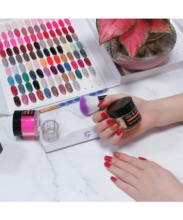 Red Dip Powder with Added Calcium Vitamin | I.B.N 2 In 1 Acrylic Dipping Powder | Non-Toxic & Odor-Free | 1oz | No Need for Nail Lamp Dryer (016) - Buy Online on SooperMarket.com