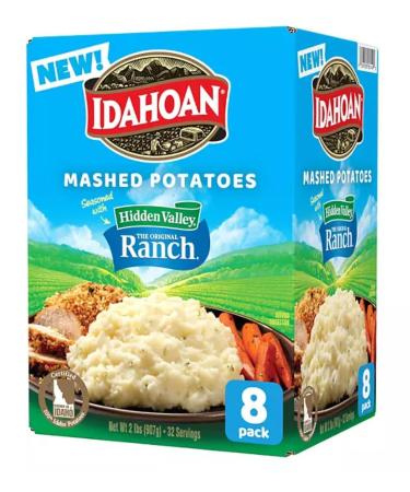 Idahoan Hidden Valley Ranch Mashed Potatoes (8 pk.) 907 gram