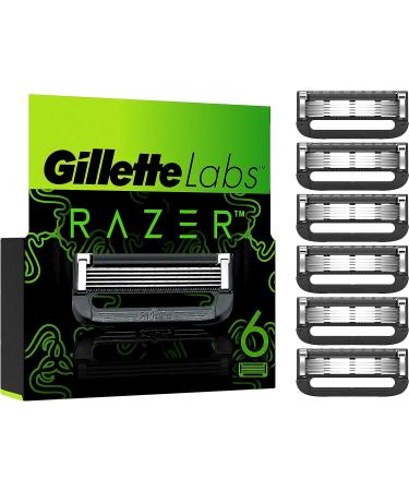 Gillette labs razor blades 6 replacement blades for wet razors men and heated razor with cleaning element Razer Limited Edition 6 sound