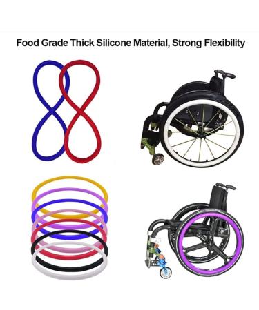Wheelchair Push Rim Covers Wheelchair Stroller Ring Protector Non-slip Wear-Resistant Hand Push Cover Wheelchair Handrim Covers Wheelchair Rear Wheel Cover for Improve Grip and Traction (Color : B 24inch B - Buy Online on SooperMarket.com