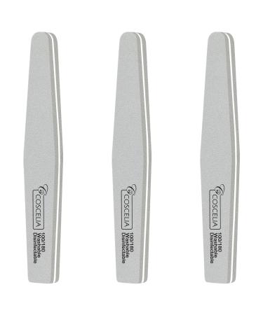 Coscelia Nail File Shaping & Buffing for Acrylic Nails Natural Nail Professional Nail Files for Natural Nails For Nail Grooming and Styling for Home and Salon DIY Nail Art Use t2