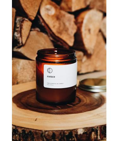 OCT Amber Scented Candle | 250ml Soy Wax with Natural Essential Oils - Premium International Shipping - Buy Online on SooperMarket.com